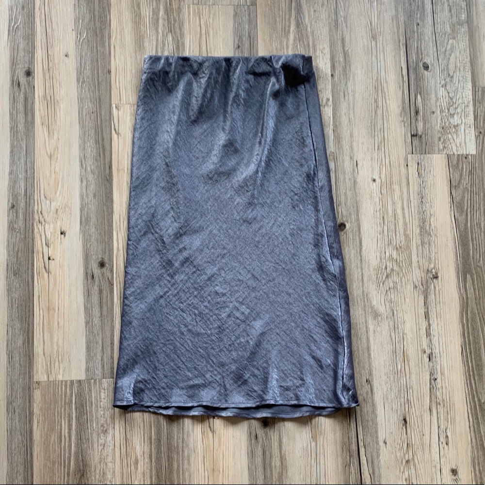 Satin Midi Skirt